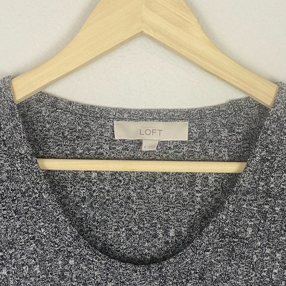 Ann Taylor Loft Marled Gray Tunic Sweater - Picture 6 of 6